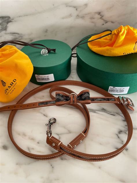 goyard oscar dog collars.